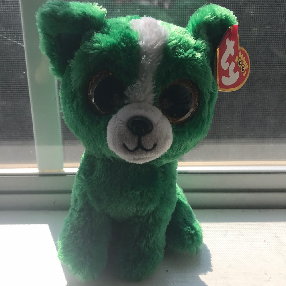 Green Dog Beanie Boo